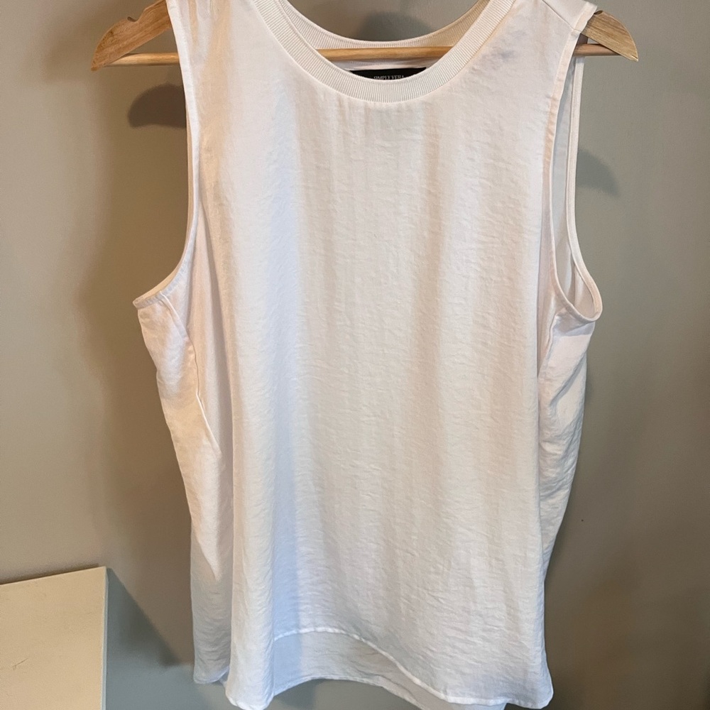 White Sleeveless Top